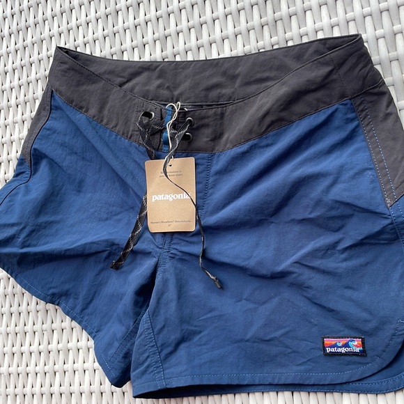 NWT- PATAGONIA Blue Wavefarer Board Shorts 5 In- Size 4 - Picture 8 of 10